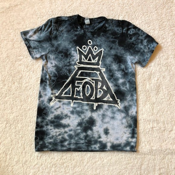 Tie Dye Fall Out Boy Oversized Band Tee - Picture 1 of 9